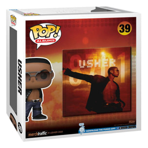 Usher Funko Pop Album Vinile Figura Usher: 8701 9 Cm