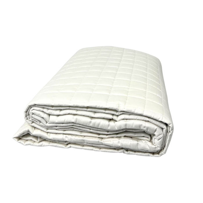 Trapuntino Estivo Leggero 100gr Ideale Primavera/Estate In 100% Raso Cotone Tinta Unita Avorio SV