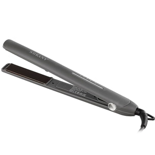 Plancha de pelo cerámica, temperatura ajustable, PTC placa, protección anti quemaduras