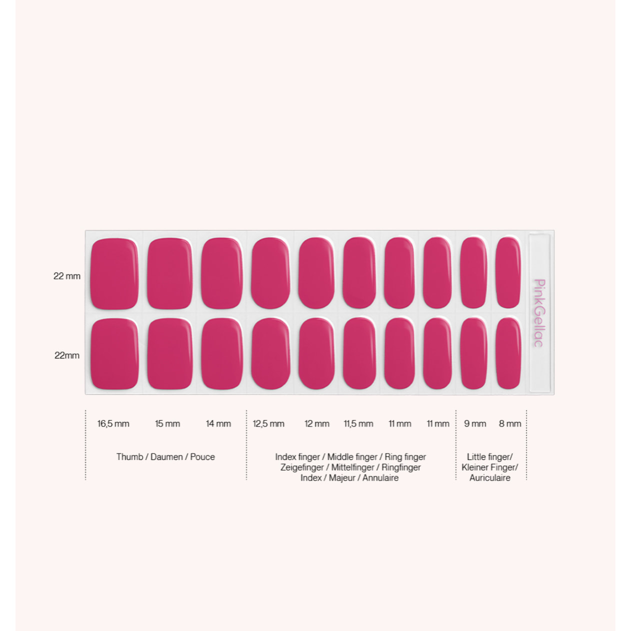 Stickers gel - 0023 Rosy Red