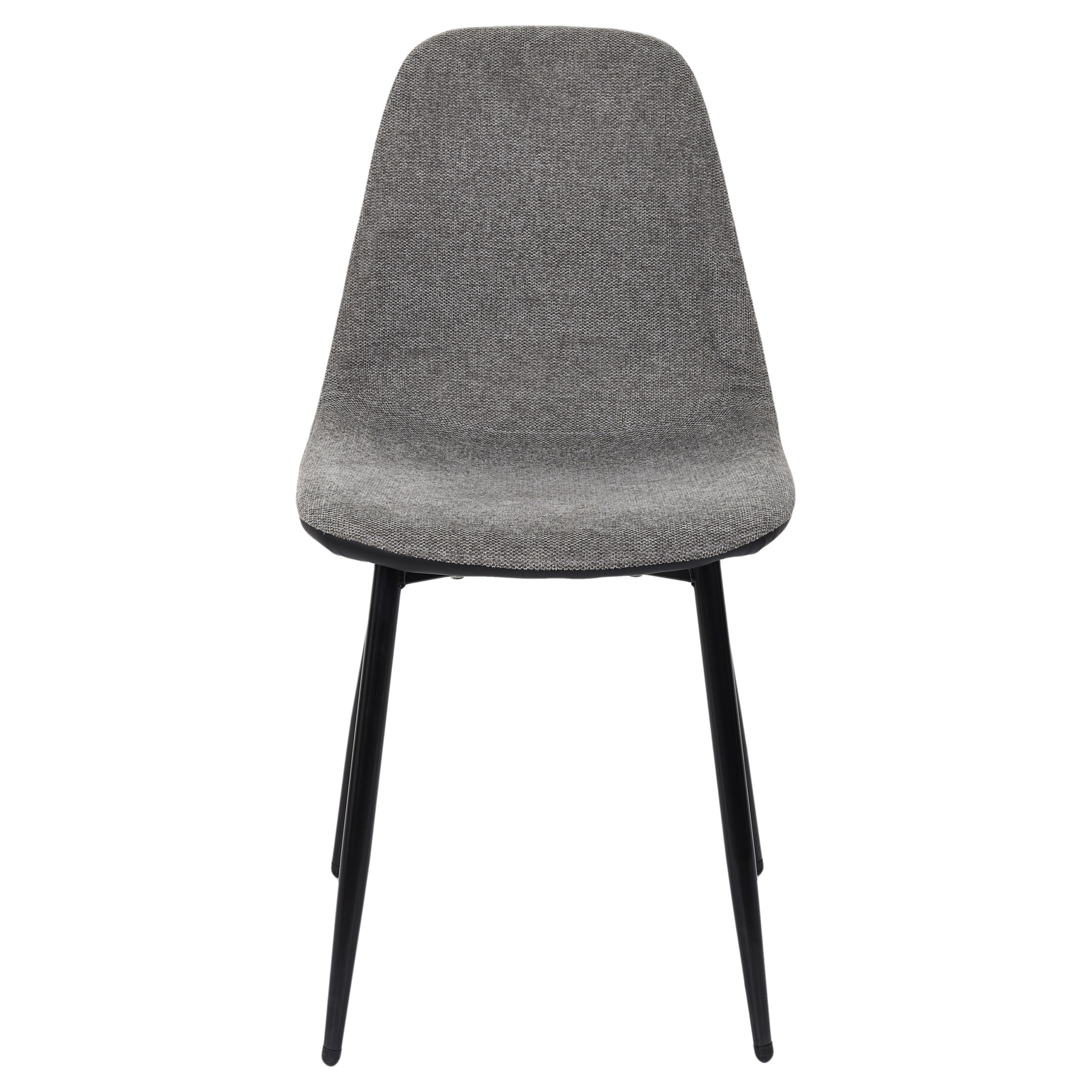 Chaise Memphis Gris Et Noir - Lot De 4