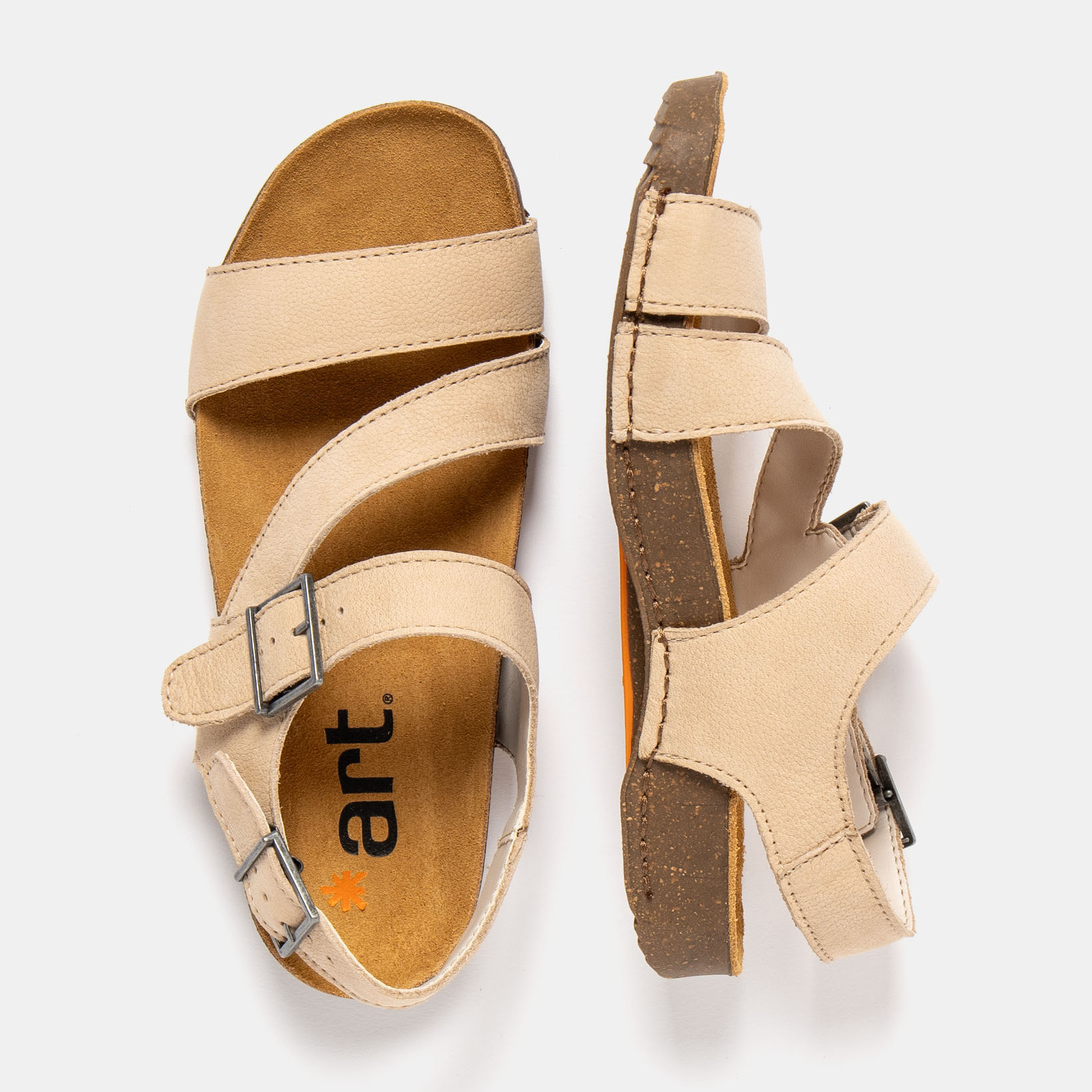 Sandalias 0999 NOBUCK CREAM / I BREATHE color Cream