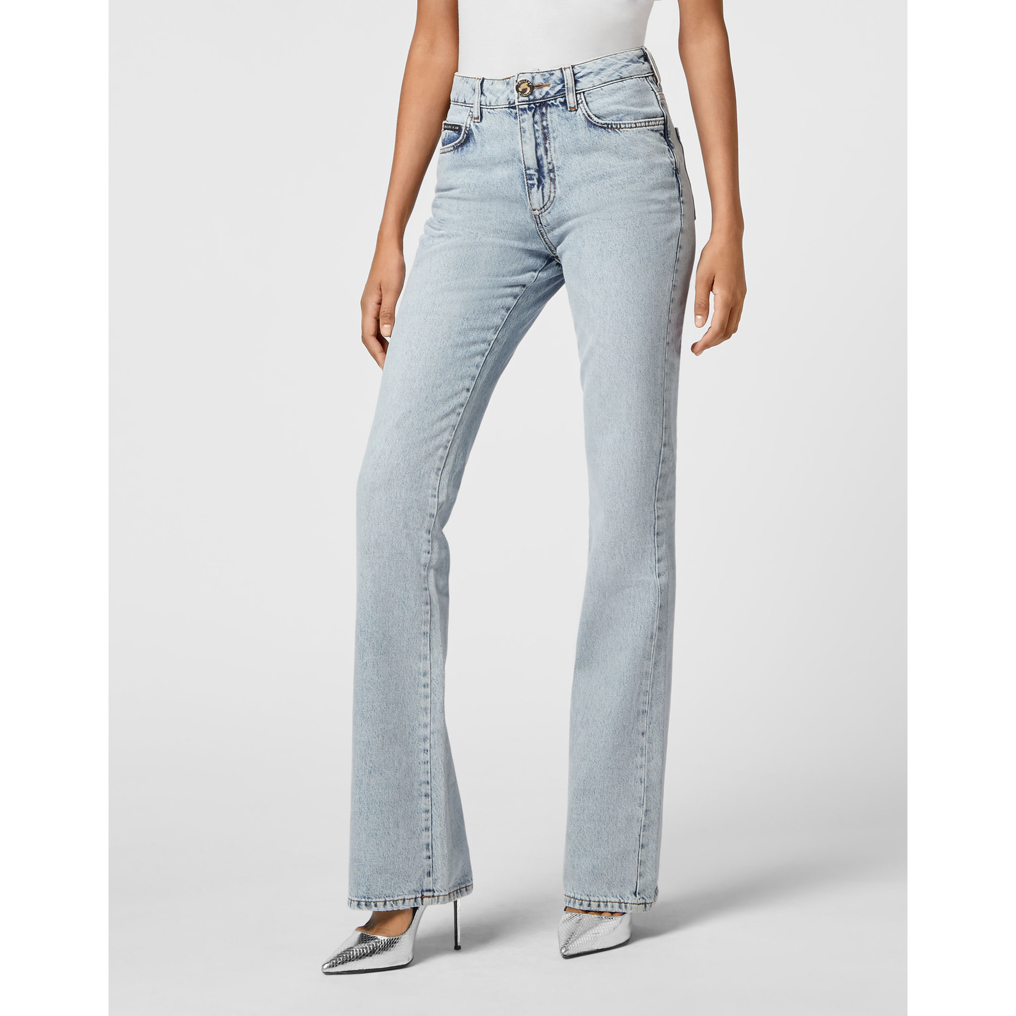 PHILIPP PLEIN Vaqueros Flare Fit SKULL