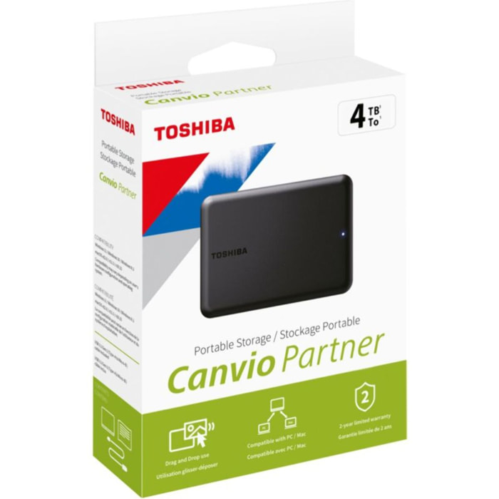 Disque dur externe TOSHIBA 4To Canvio Partner Noir