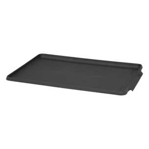 Égouttoir pliable gris 44x31cm