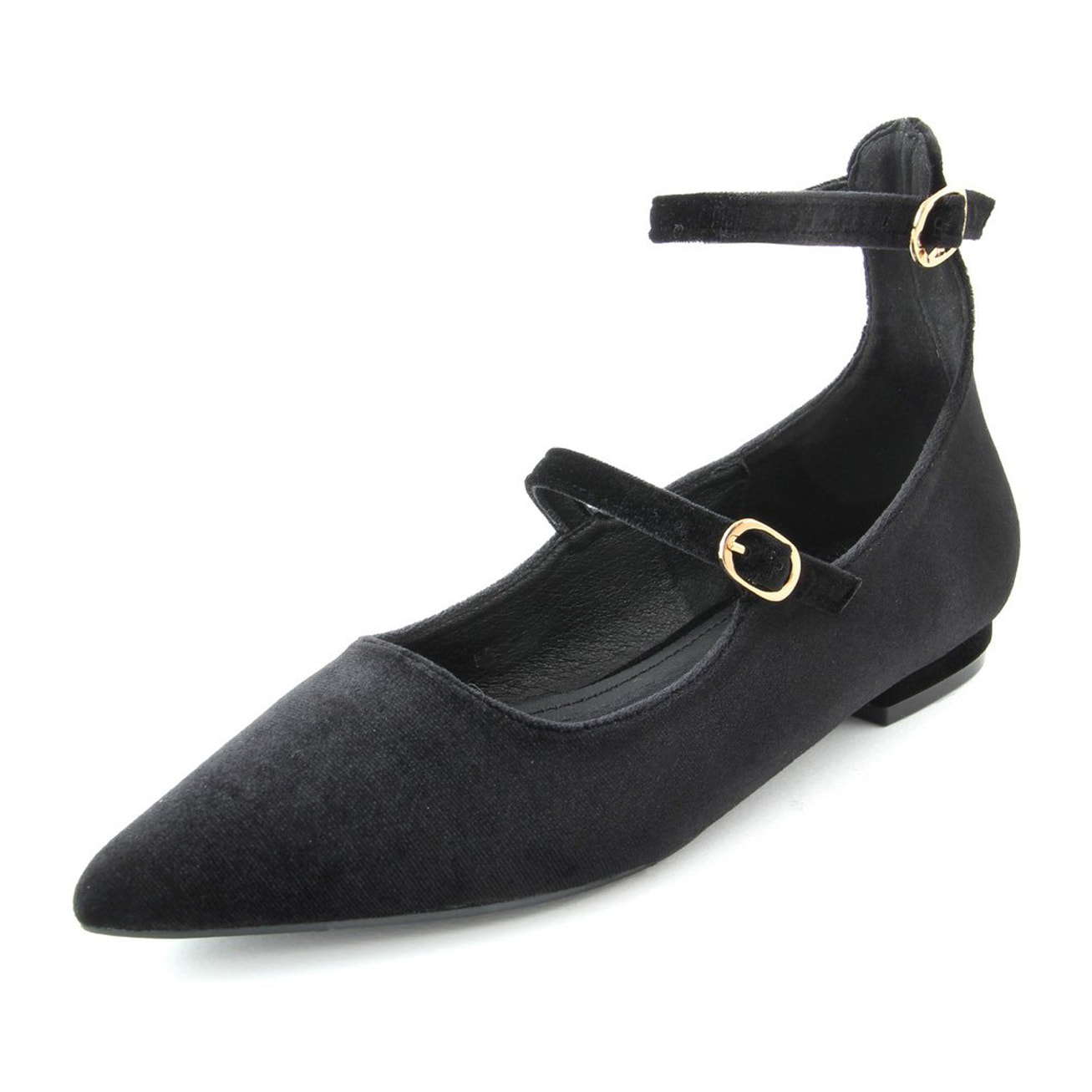 Ballerine Donna colore Nero-Altezza tacco:1,5cm