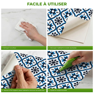 Sticker Sol avec laminat de Protection en Plastique Anti-dérapant | Stickers adhésif Sol - CARRELAGES SOL ODILLA - 1 sticker