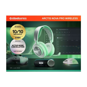 Casque gamer STEELSERIES Arctis Nova Pro WL X White