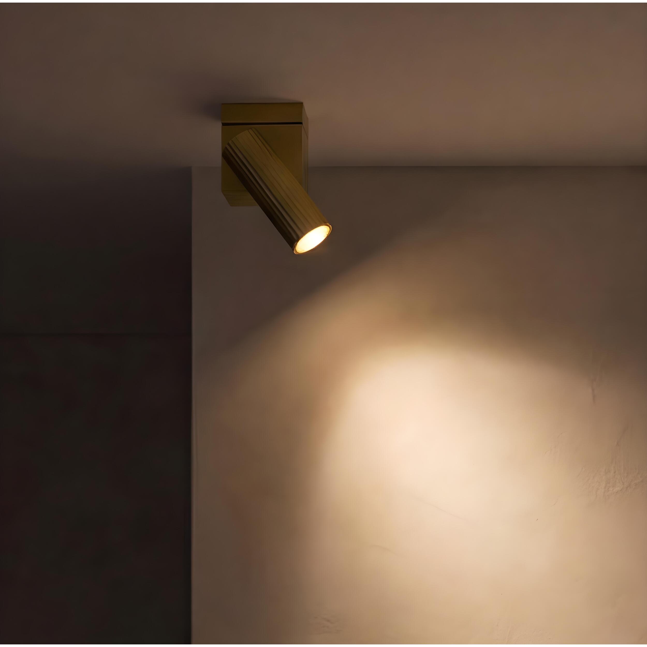 Ledsc4 - Proyector Prolix Single Aluminio, PMMA Oro mate, Transparente