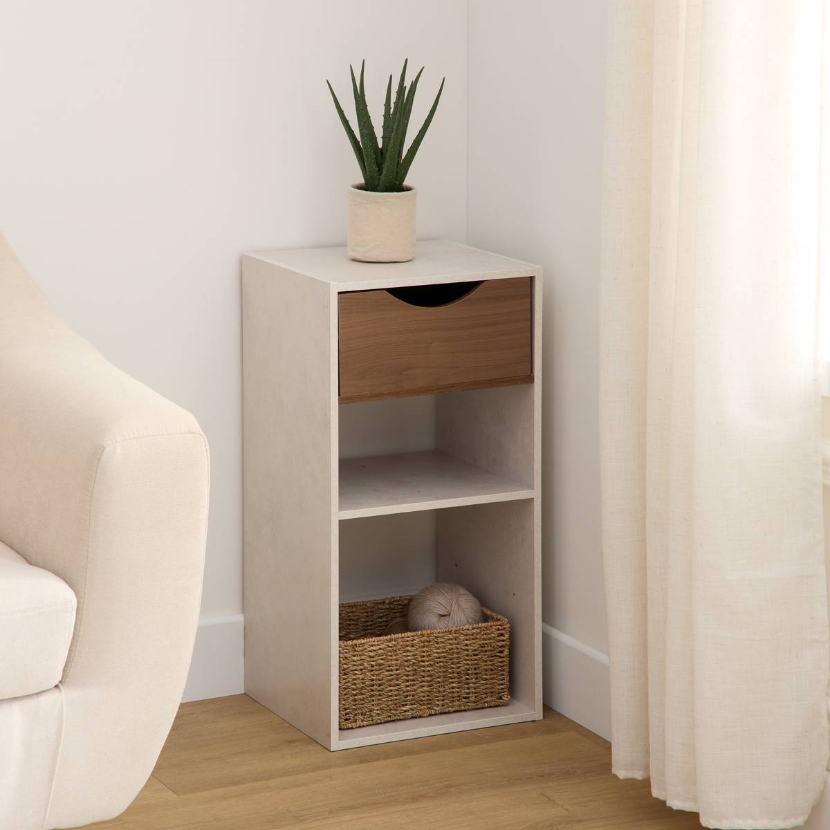 Étagère Mix'N Modul 2 cases rectangulaire beige