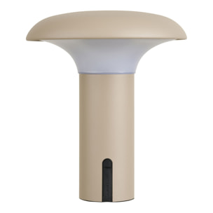 Lampada LED solare ricaricabile Ramsey in PP beige ø18 cm
