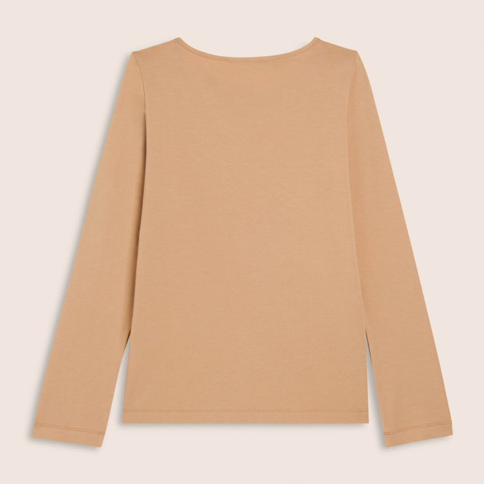 T-shirt a maniche lunghe in jersey con logo FREDDY in strass