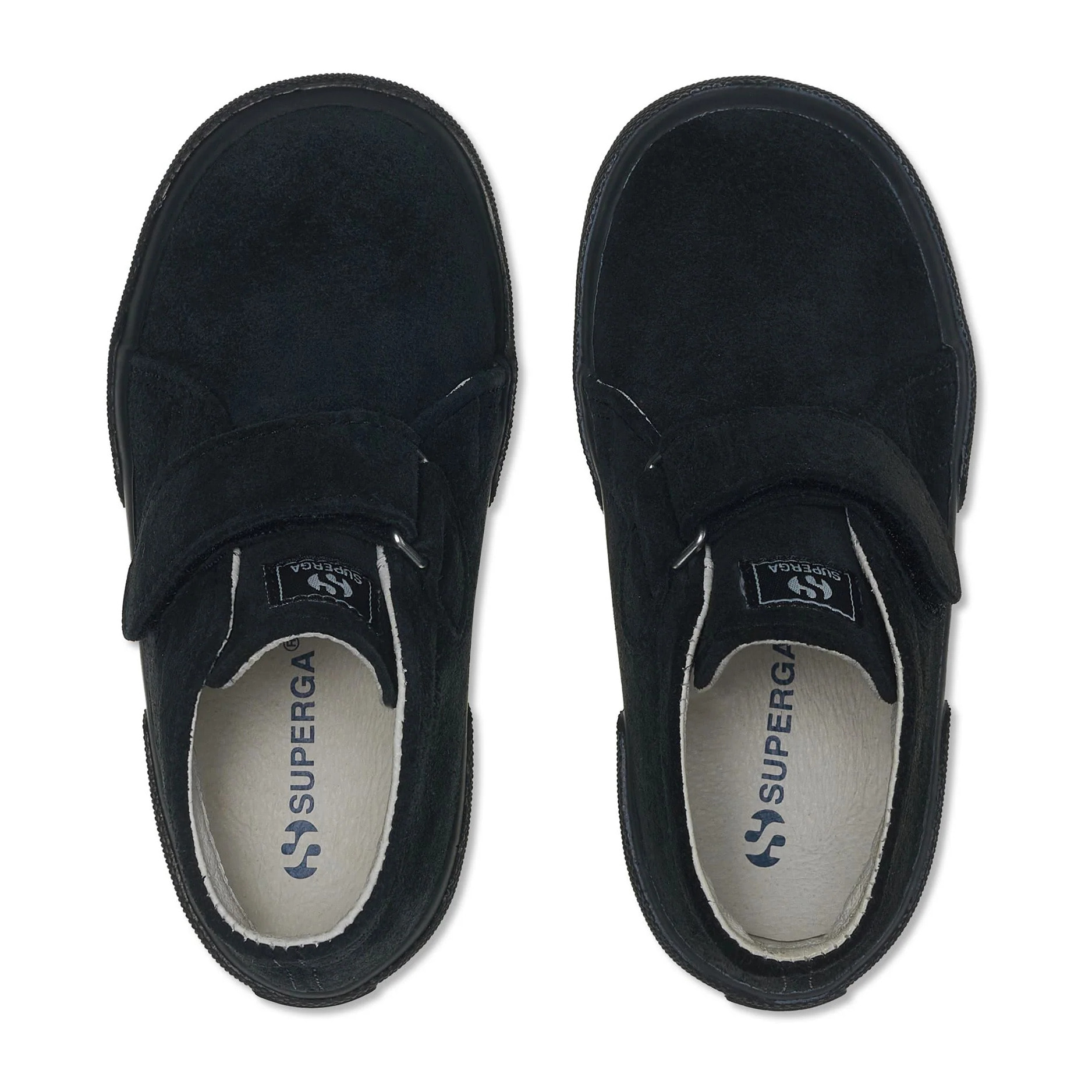 Superga - Botines Niño Negro - 2173 Kids Strap Suede