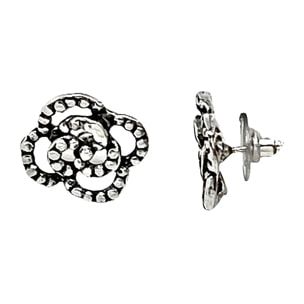 Conjunto pendiente y broche "Escala" en plata chapado
