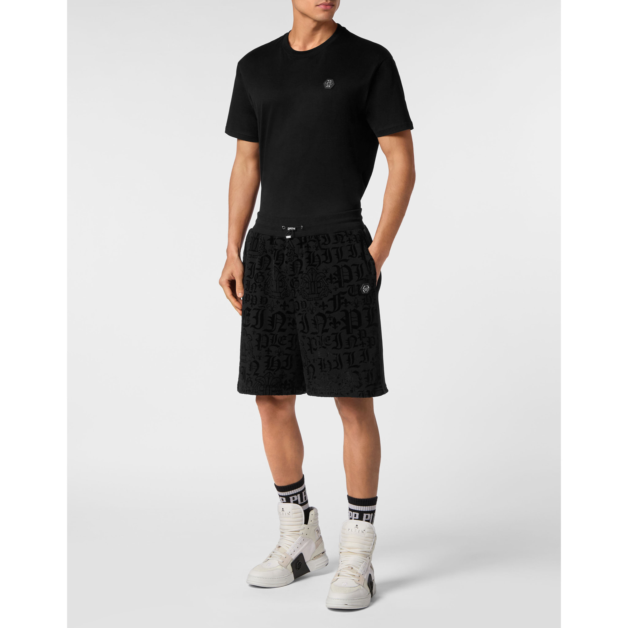 PHILIPP PLEIN Pantalones cortos deportivos GOTHIC PLEIN
