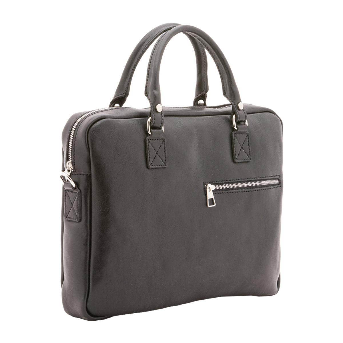 Borsa a mano  unisex In Vera pelle Made in Italy 38x28x7 cm