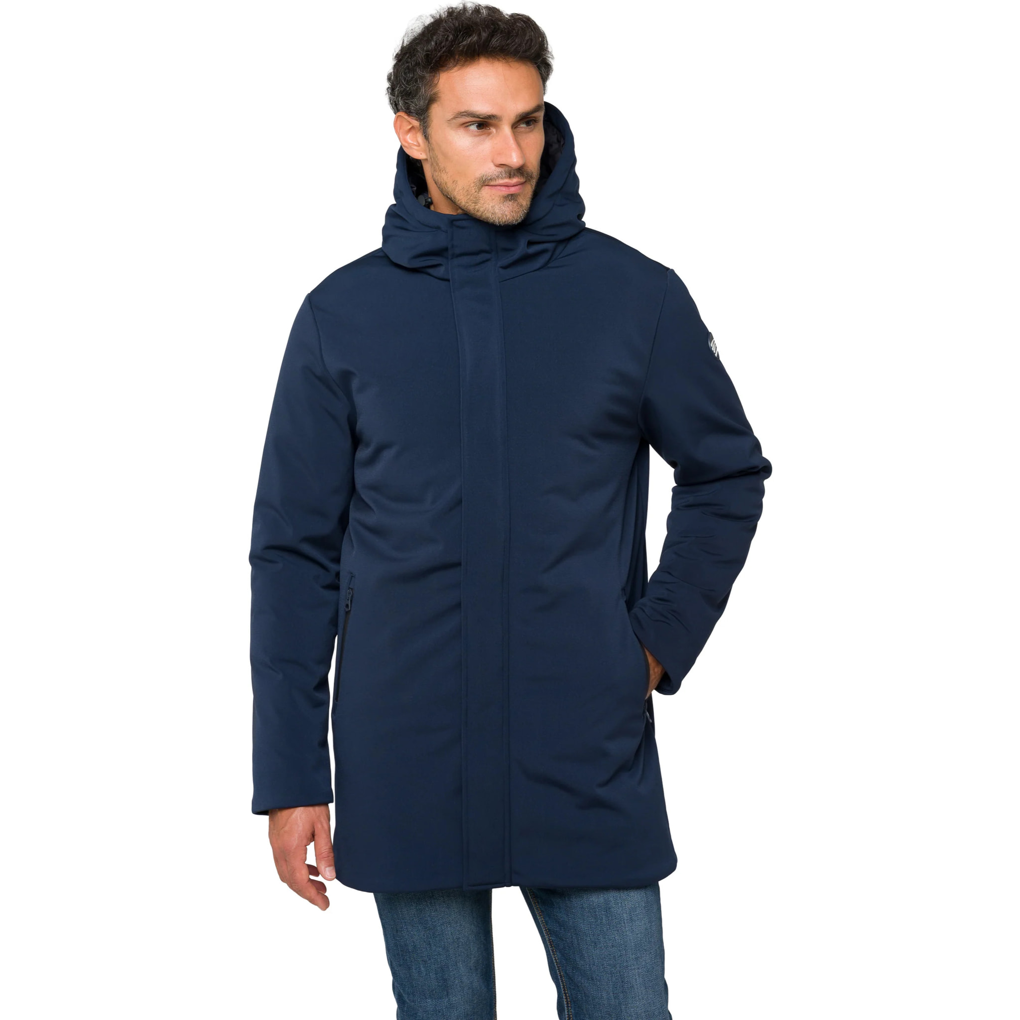 Parka KHANGAR imbottito impermeabile blu