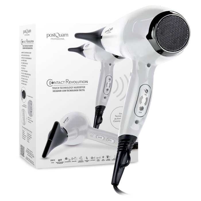 Contact revolution touch technology sèche-cheveux