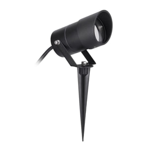 FORLIGHT Ousia proyector exterior negro para bombilla GU10