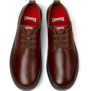 Scarpe stringate - CAMPER Peu Touring - Marrone - Pelle liscia