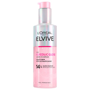 Siero Senza Risciacquo Elvive Glycolic Gloss con Acido Glicolico per Capelli Spenti e Porosi - Flacone da 150ml