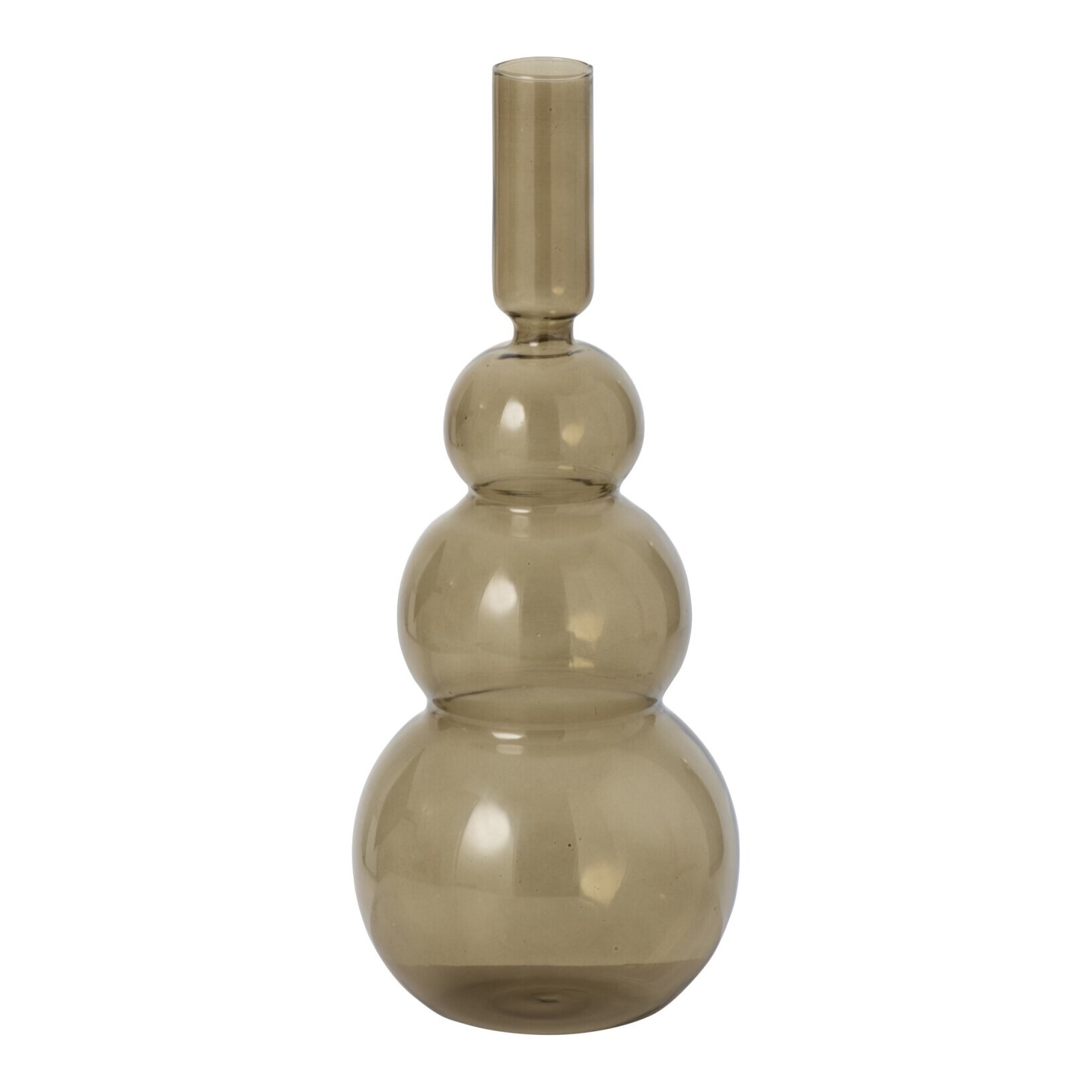 J-Line vase bulles - verre - vert olive
