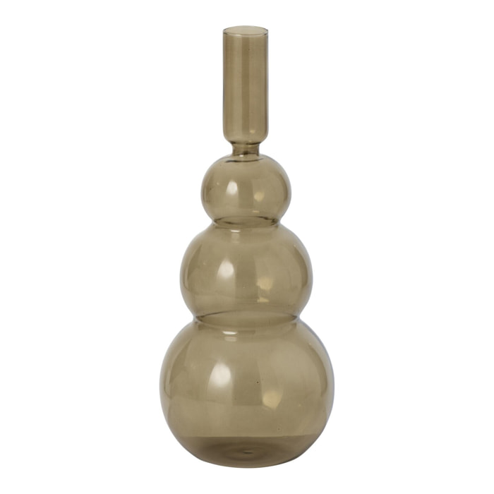 J-Line vase bulles - verre - vert olive