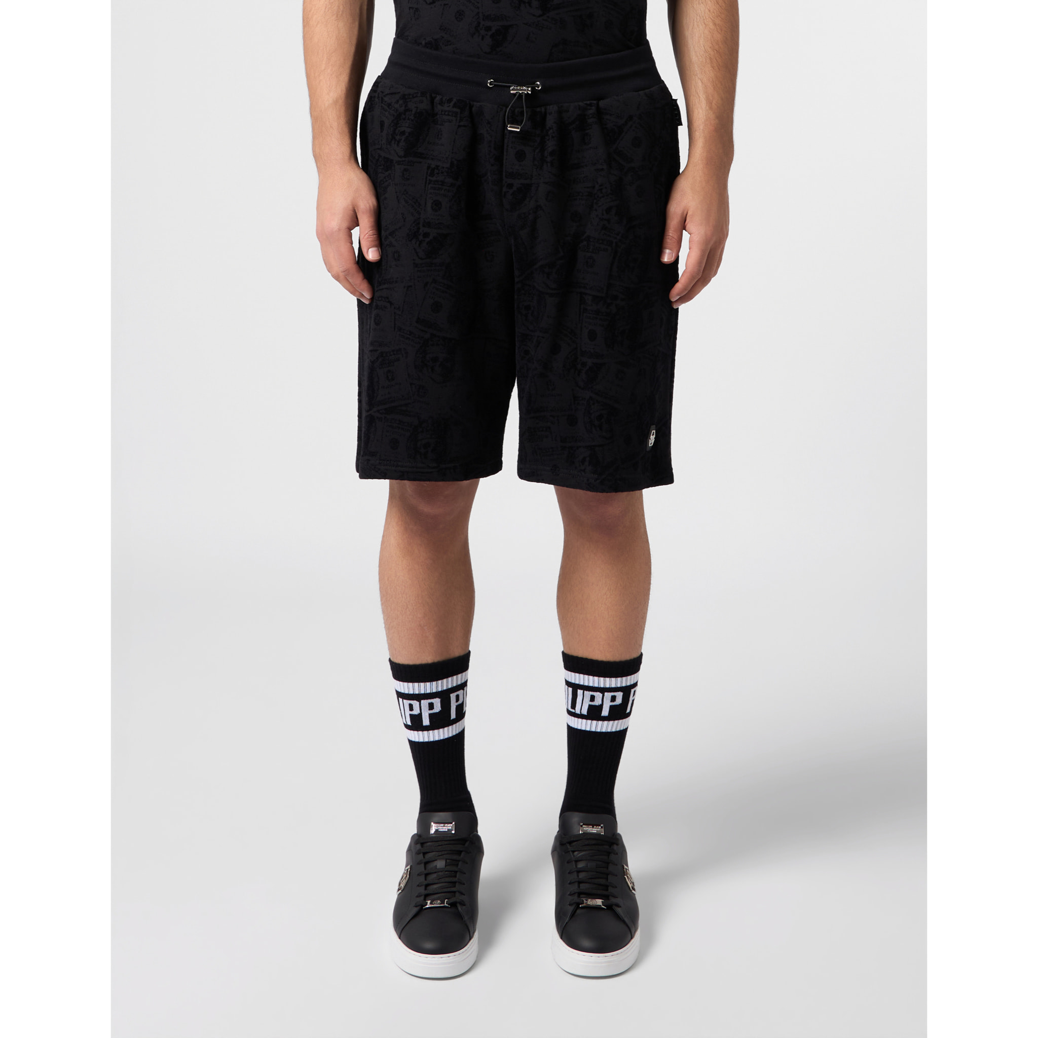 PHILIPP PLEIN Pantalones cortos de chándal SKULL