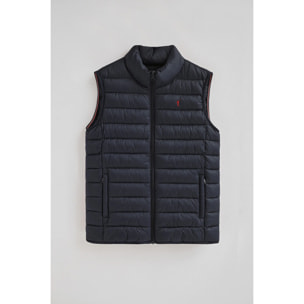 Gilet ultralight blu marino con logo Rigby Go