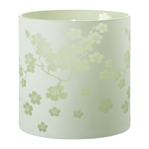 J-Line photophore Fleurs - verre - vert - extra large