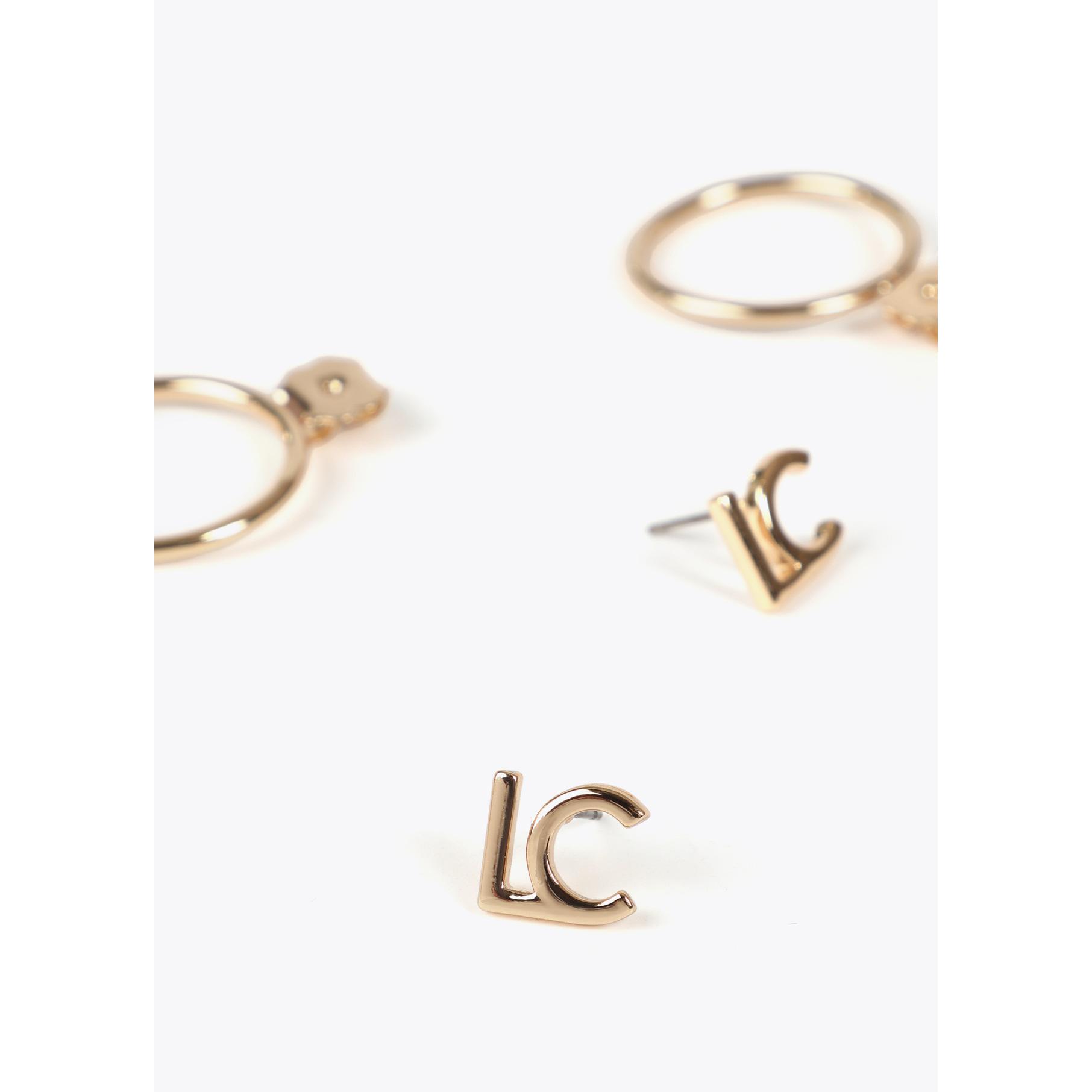 Orecchini a cerchio frontali LC