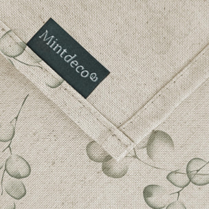 Nappe imprimée anti-tâches EUCALIPTO VERT