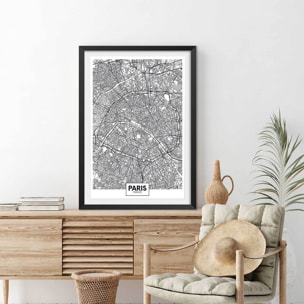 Affiche graphique paris france Affiche seule