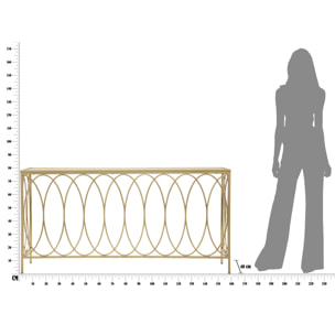 CONSOLE ARC SIMILMARBLE CHARME1921 BICOLORE