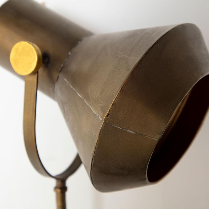 Lámpara de sobremesa Alles de hierro en color oro 20x28,5x89 cm