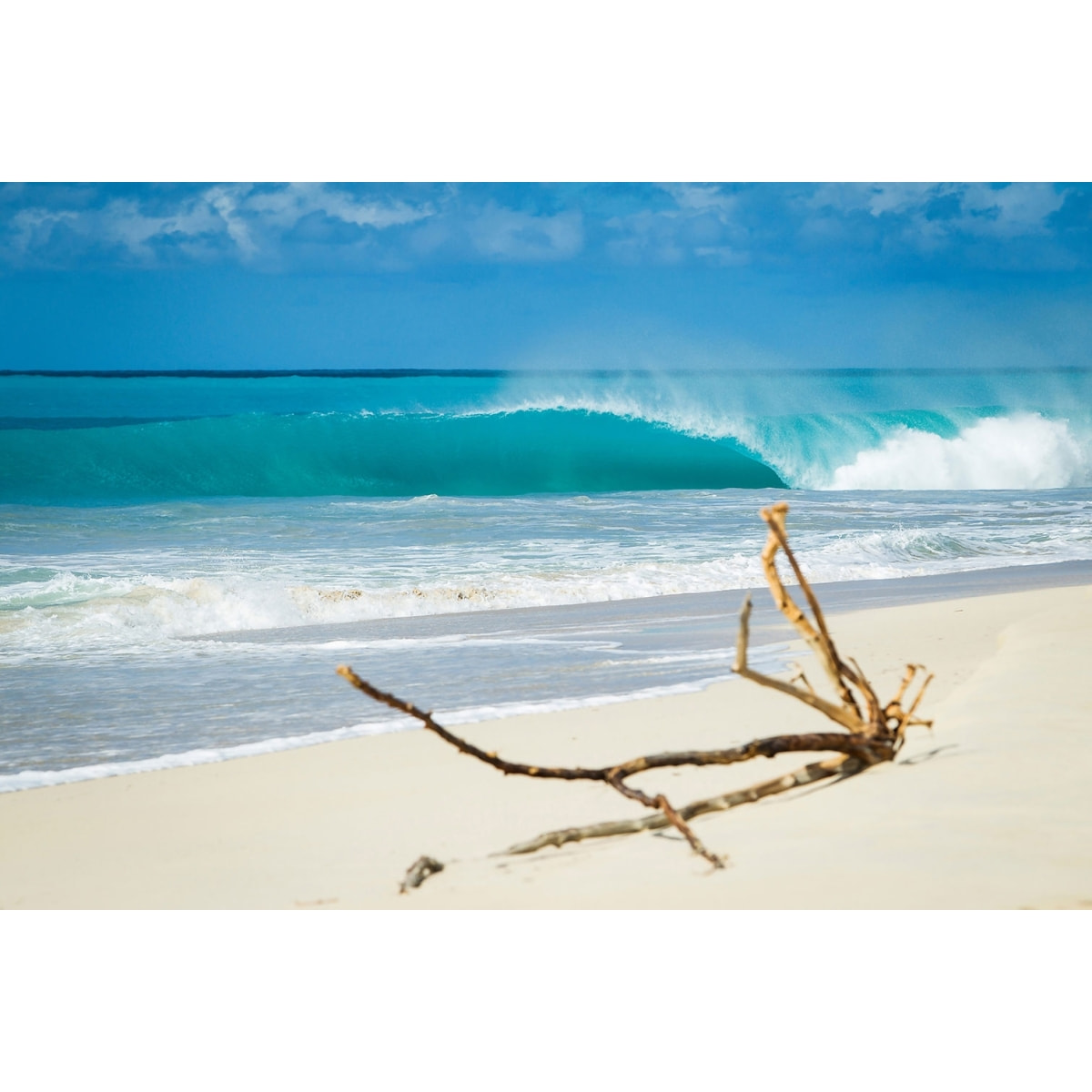 Tableau moderne plage de sable blanc Tableau alu Dibond