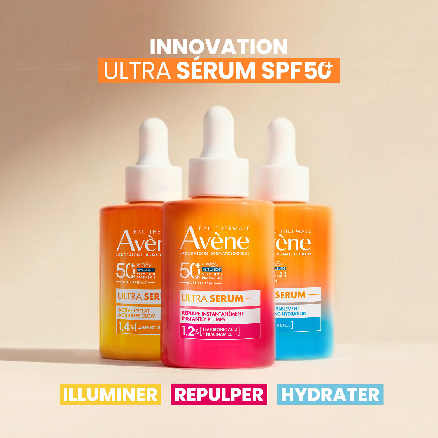 Ultra Sérum SPF50+ - Sérum  Hydratant Instantané