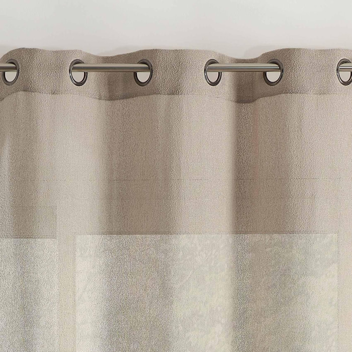 Rideau en bouclette avec œillets - Beige