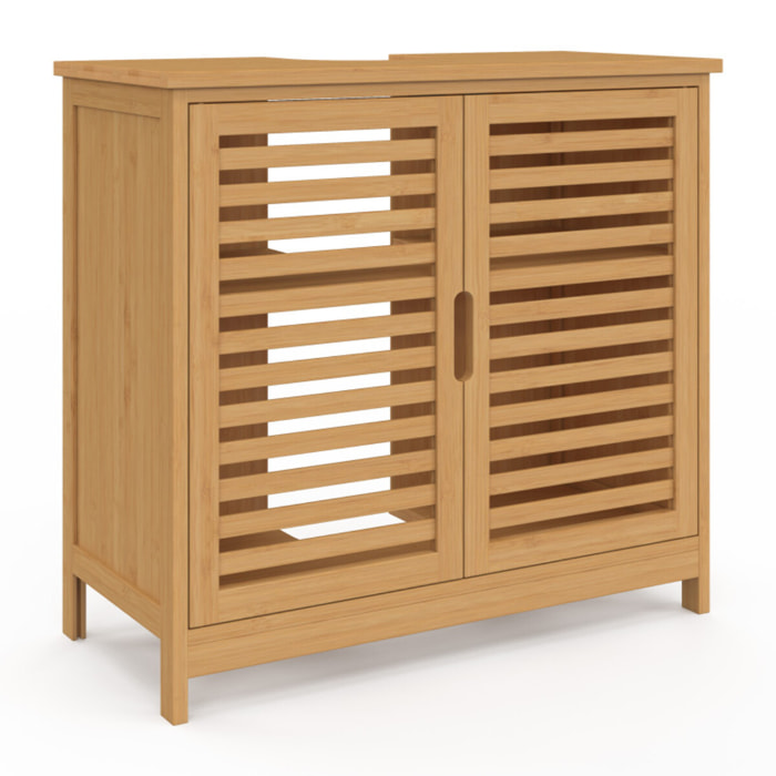 Meuble sous vasque sur pieds Maya 2 portes