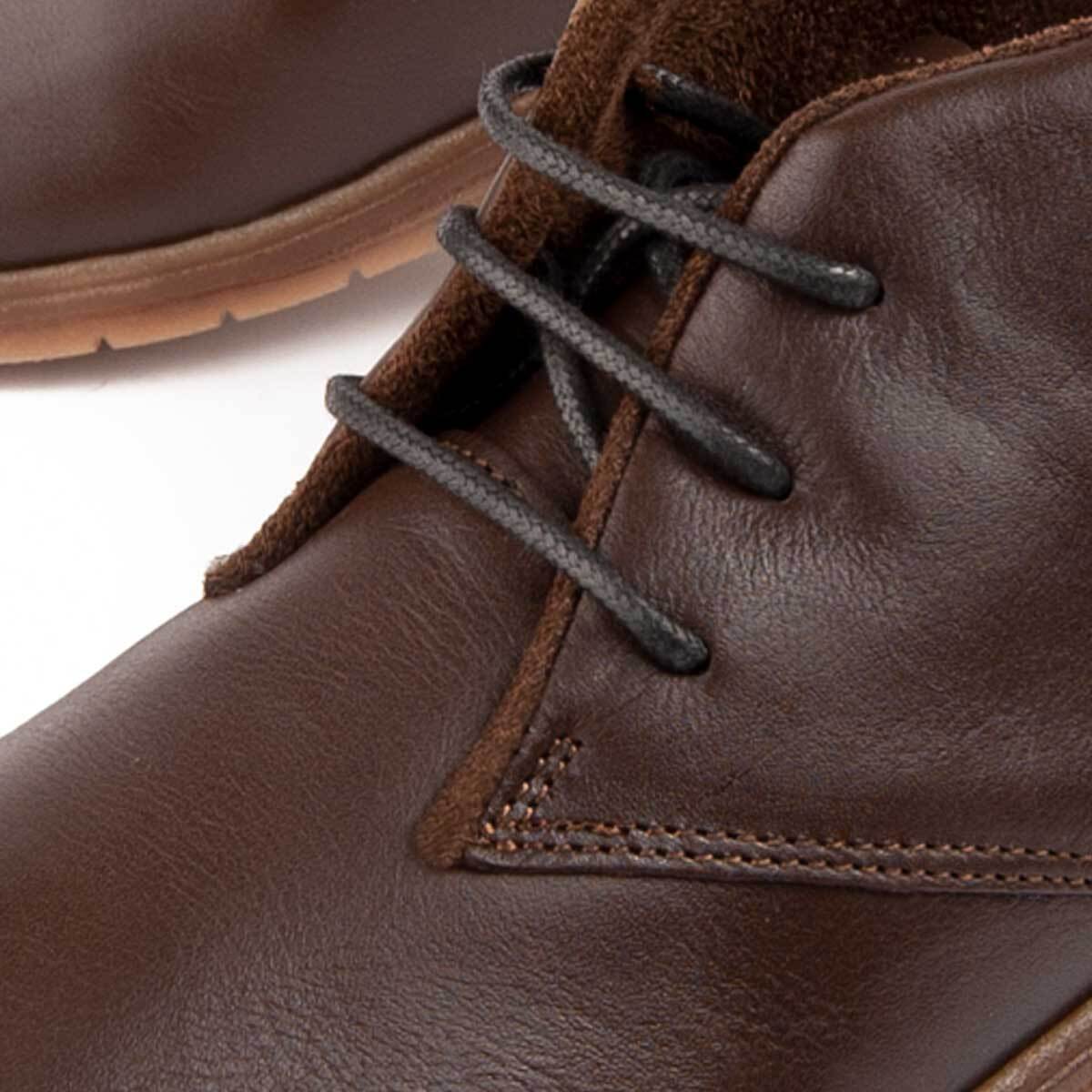 Botín De Cuña - Marrón - Altura: 4 Cm