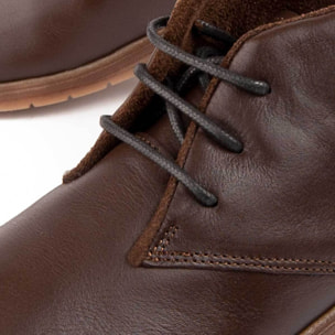 Botín De Cuña - Marrón - Altura: 4 Cm