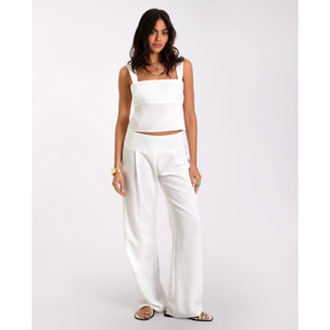 Top de mujer ceñido de tirantes