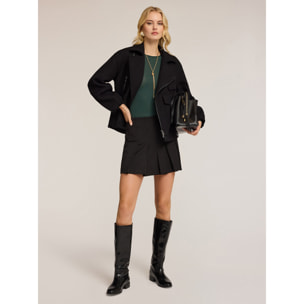 Motivi - Gonna corta plissé - Nero