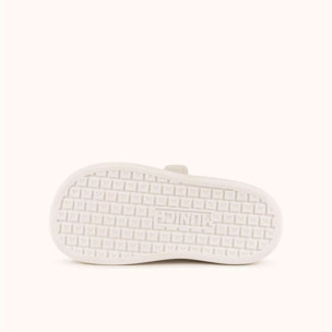 Zapatilla casual infantil blanca con detalles en azul MUNICH MINI OPEN VCO 02