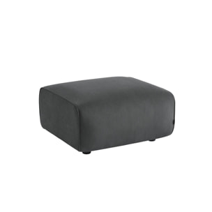 Pouf, repose-pieds pour canapé 2 places velours côtelé WALLAS