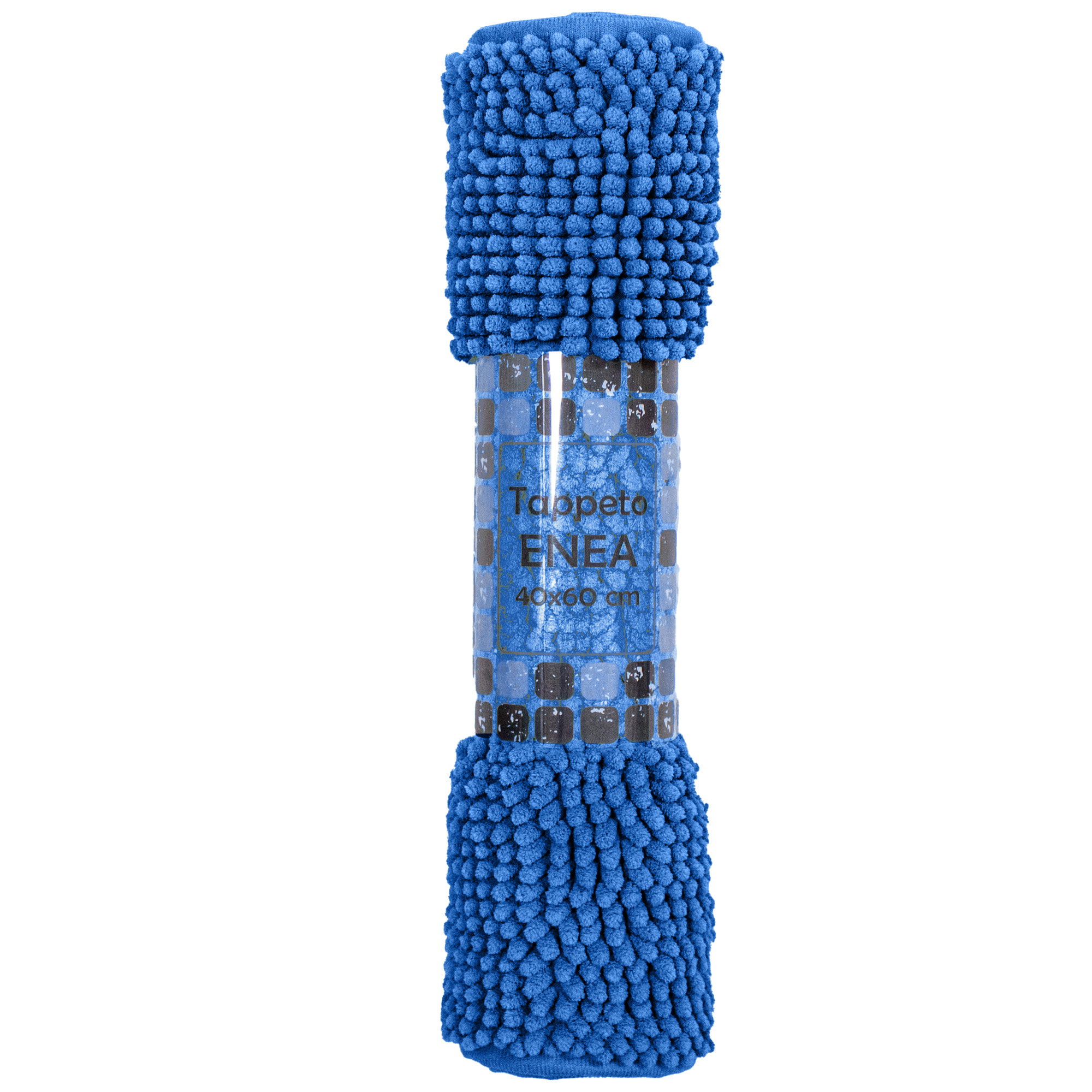 TAPPETO BAGNO SCENDI DOCCIA 100% POLIESTERE BLU