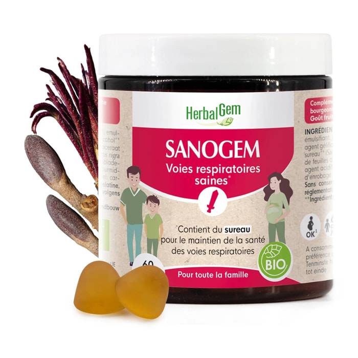 Herbalgem- Gummies SanoGem - Bio - 60 gommes