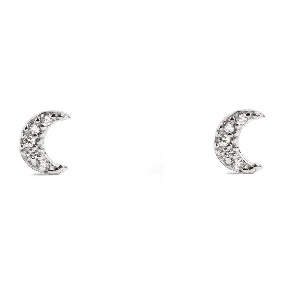 Pendientes Kids Moon Spark Plata