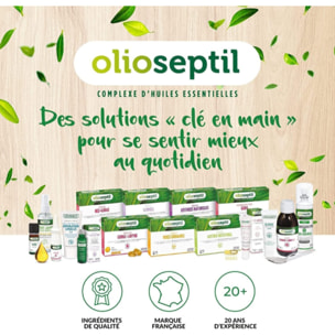 OLIOSEPTIL - Spray Lavant aux Huiles Essentielles - Mains propres et douces - 98% d'ingrédients d'origine naturelle - Nettoie, hydrate & protège - Sans rinçage - Parfum Menthe-Figue - Spray 50ml - Lot de 3