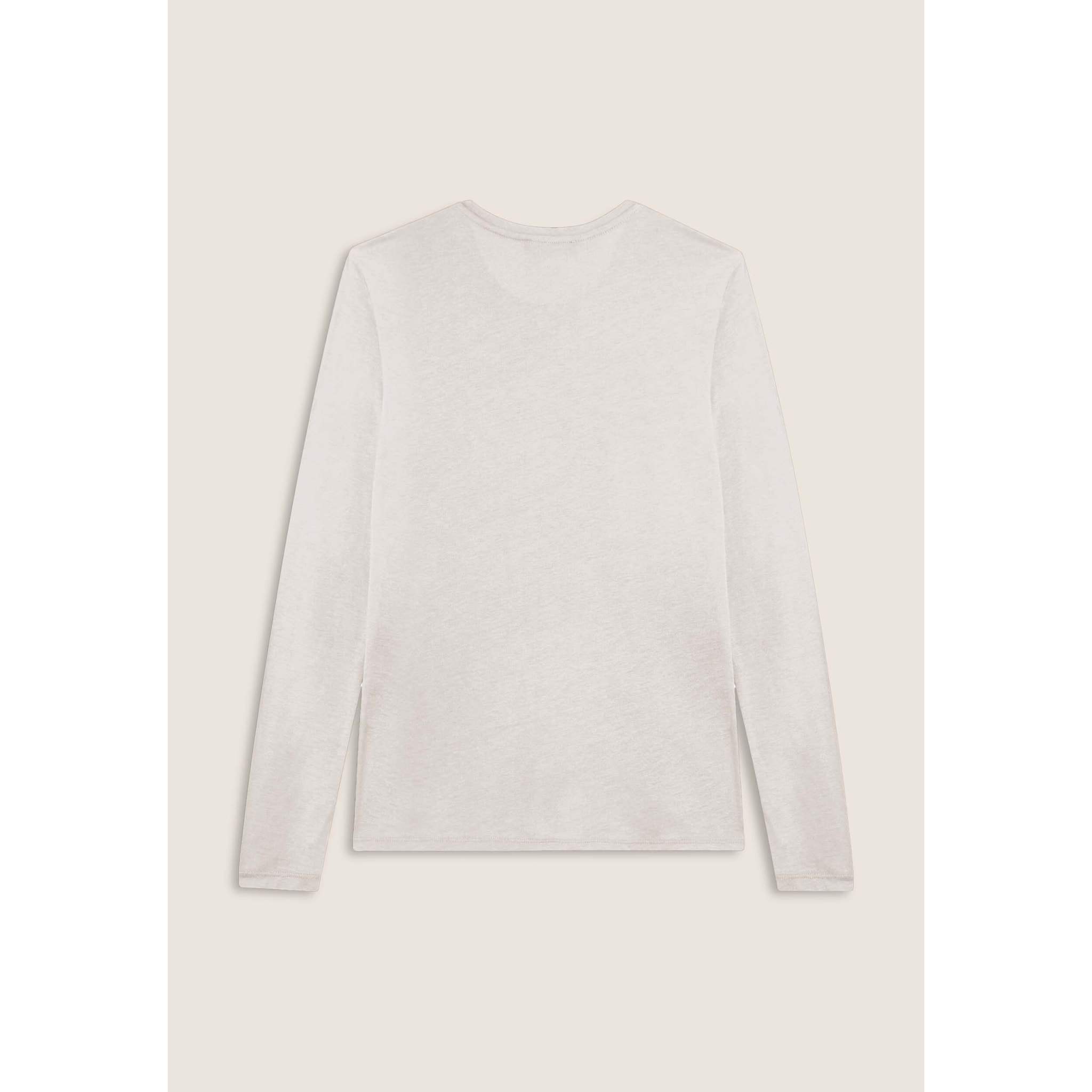 T-shirt donna manica lunga con grafica metallizzata